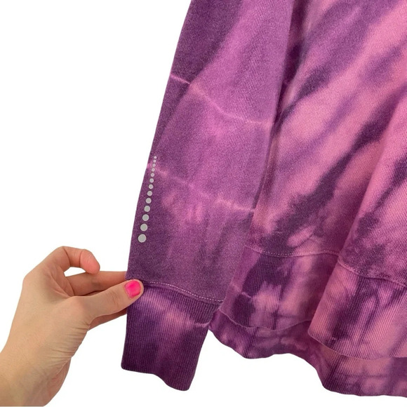 Handmade Fur Mama Tie Dye Sweatshirt Pullover Women Small Pink Purple Reflective - Picture 8 of 15